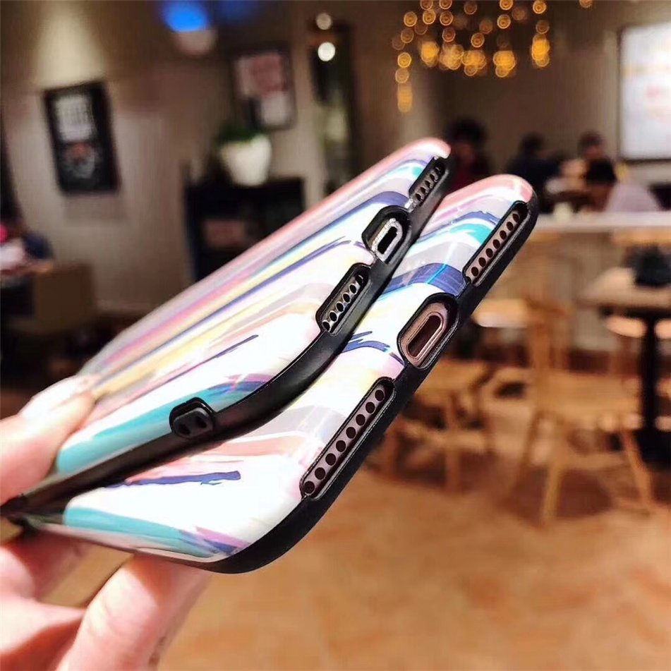 Compatible with Apple, Colorful Rainbow Case For iPhone XS Max XR X IMD Silicone Phone Cases For iPhone 7 6 6s 8 Plus Soft TPU Back Cover Coque Compatible with Apple, Colorful Rainbow Case For iPhone XS Max XR X IMD Silicone Phone Cases For iPhone 7 6 6s 8 Plus Soft TPU Back Cover Coque